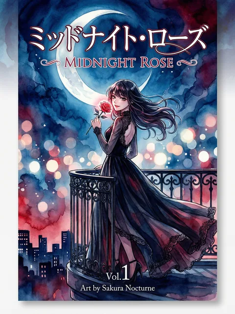 成人漫画 - 新作漫画《午夜玫瑰》封面